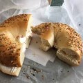 Bagel with Cream Cheese and Hash Browns